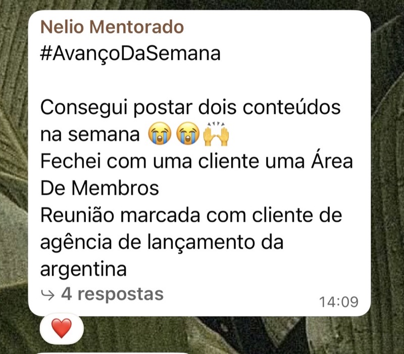 Depoimento de cliente
