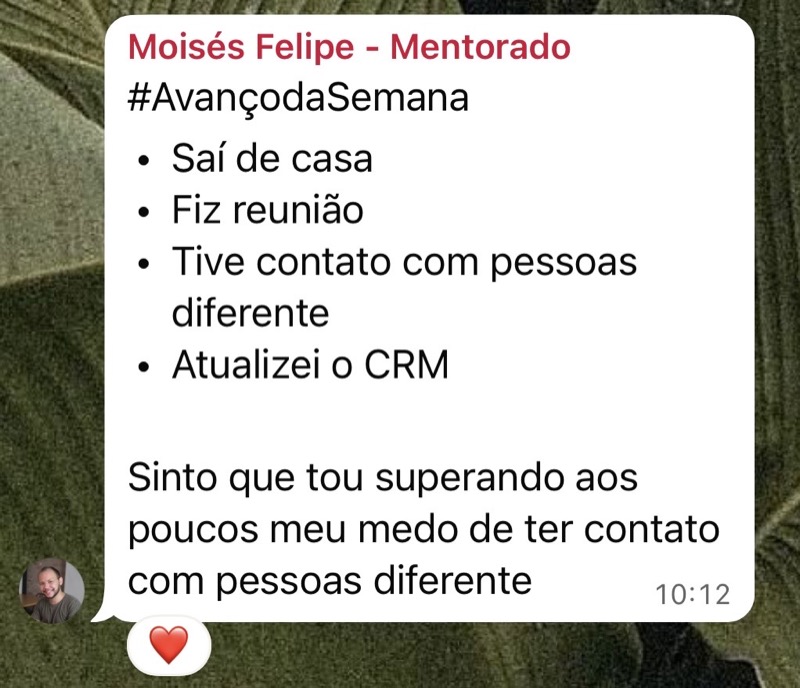 Depoimento de cliente